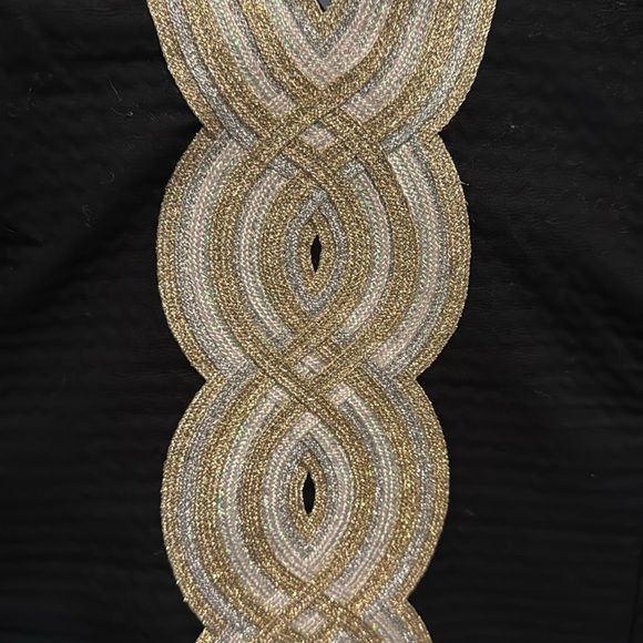 Lilly Pulitzer Black Mini Dress with Gold Accents - Picture 3 of 7